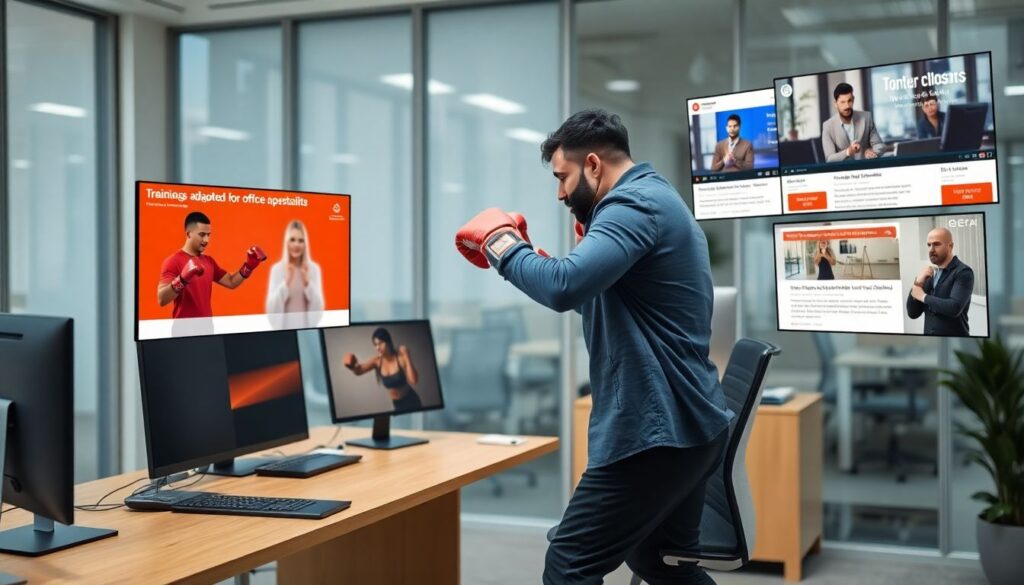 Бокс и работа за компьютером: комплекс упражнений, который спасёт спину, шею и плечи офисного бойца - иллюстрация