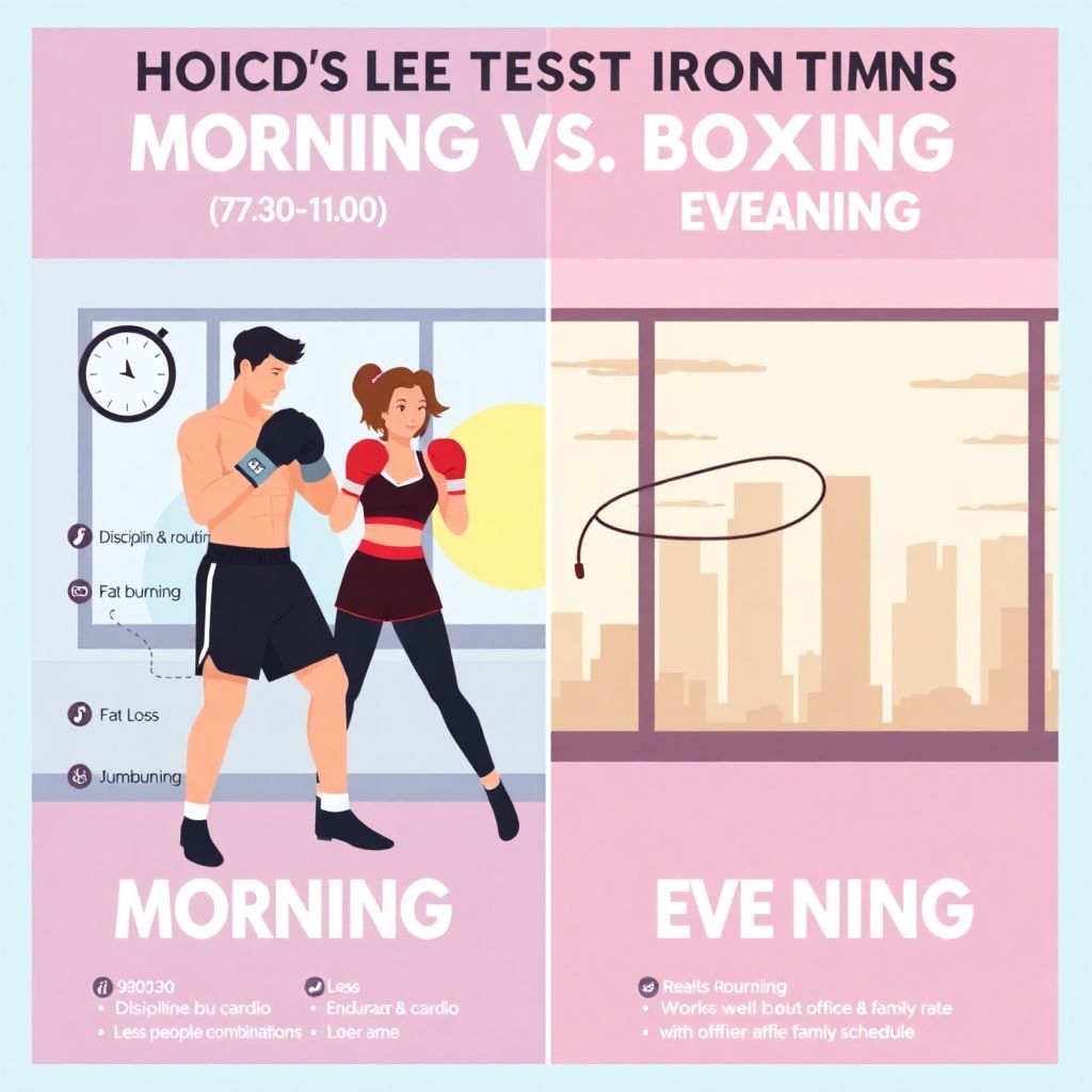 Утренняя или вечерняя тренировка: когда лучше заниматься боксом
