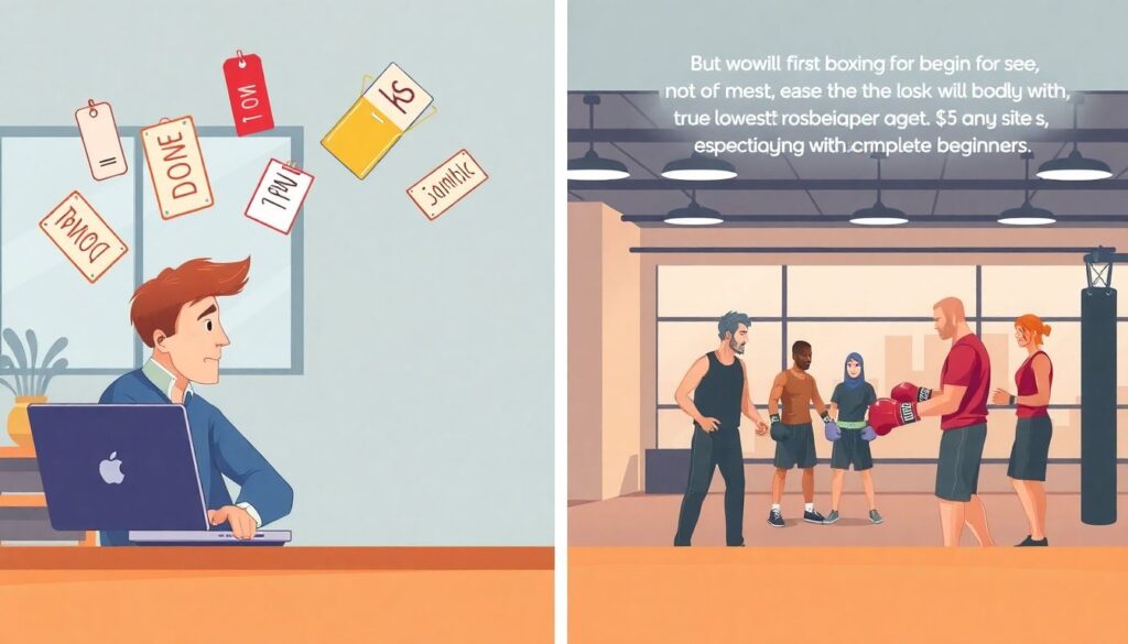5 ошибок новичка на первой боксерской тренировке и как их избежать - иллюстрация