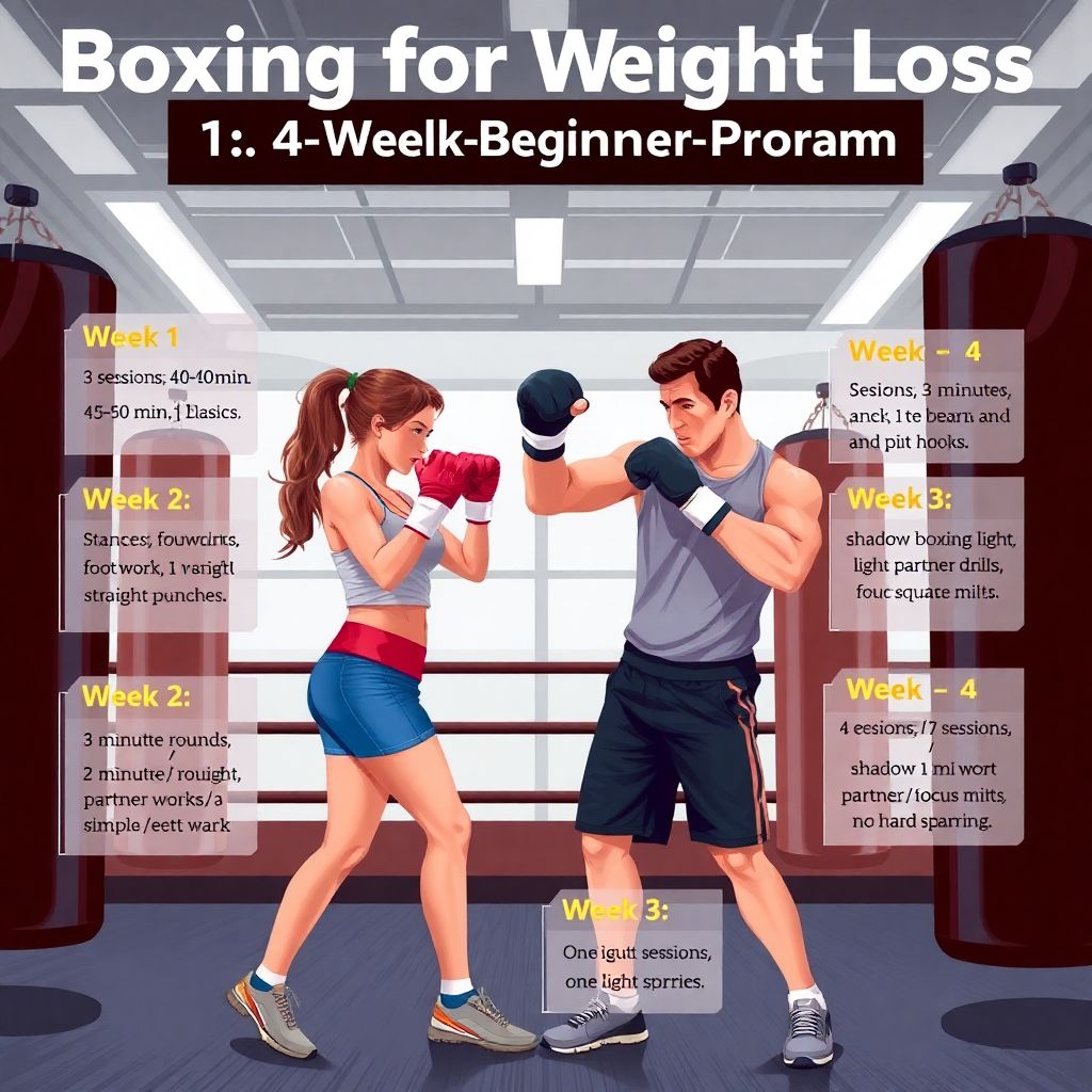Бокс для похудения: план тренировок и питания на месяц для реального результата