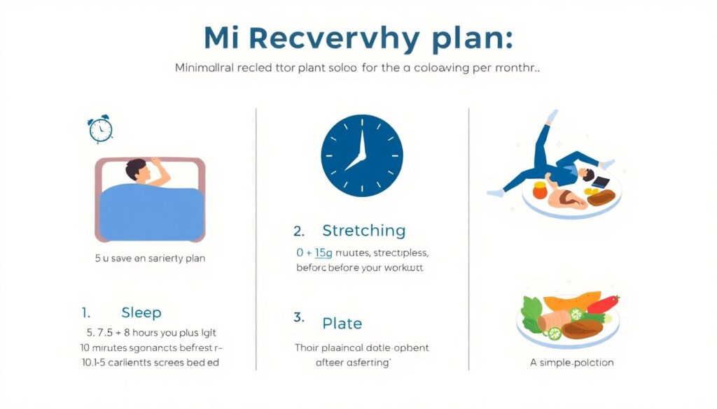 Восстановление после тренировок: сон, растяжка и простые ритуалы для боксёров-любителей - иллюстрация