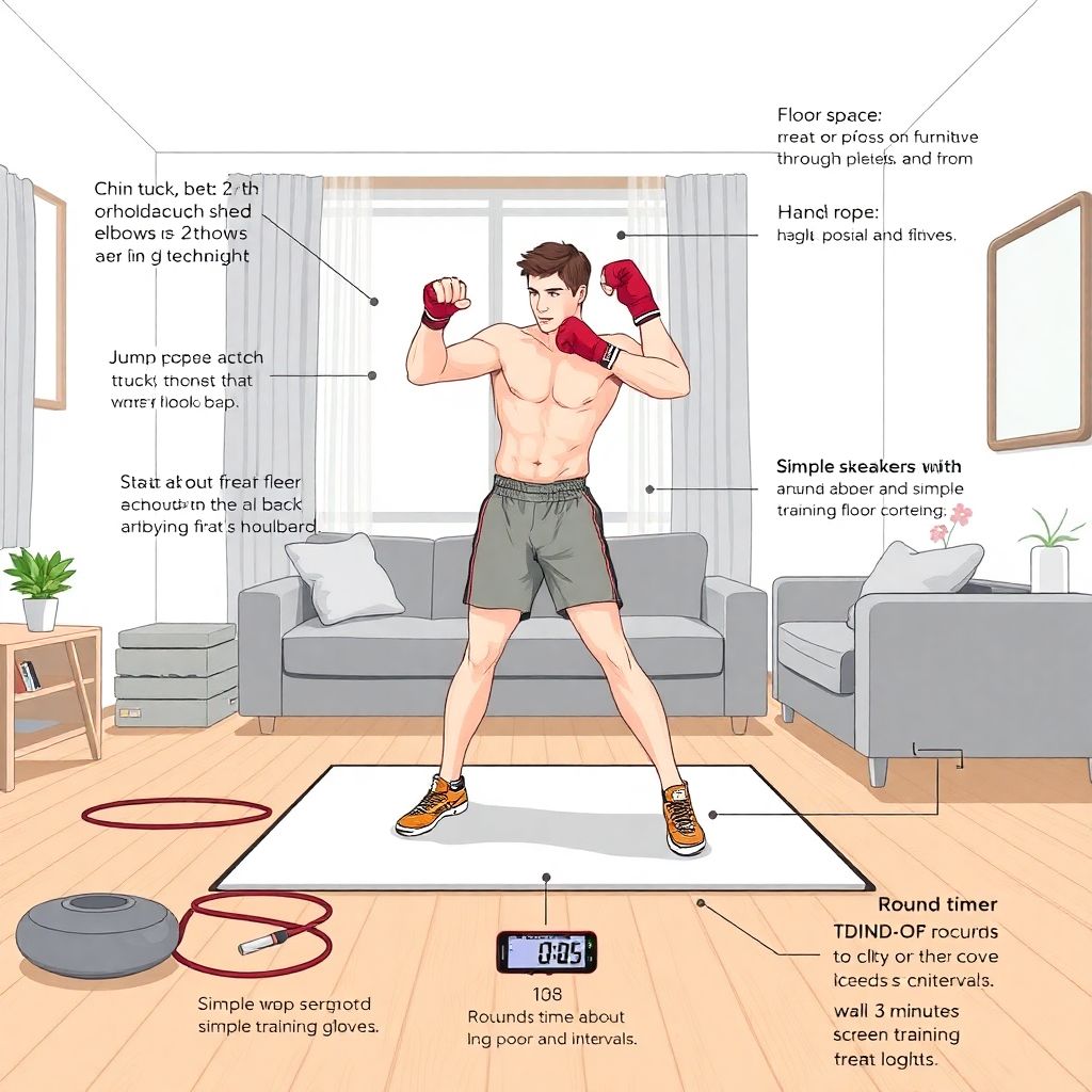 Домашний бокс: эффективная тренировка дома без ринга и боксерского мешка