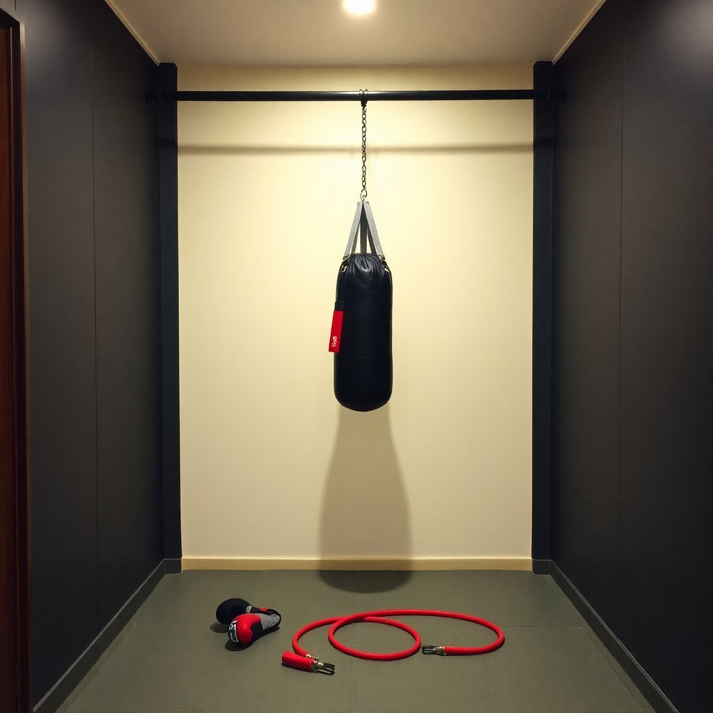 Домашний зал боксера: как недорого обустроить тренировочный уголок в квартире